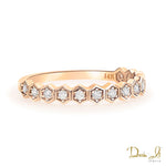 14 Karat Rose Gold and Diamond (0.19ct) Stackable Ring | Dream It Jewels
