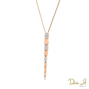 14 Karat Rose Gold and Diamond (0.21ct) Pendant | Dream It Jewels