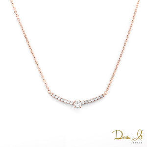 14 Karat Rose Gold and Diamond (0.30ct) Necklace | Dream It Jewels 