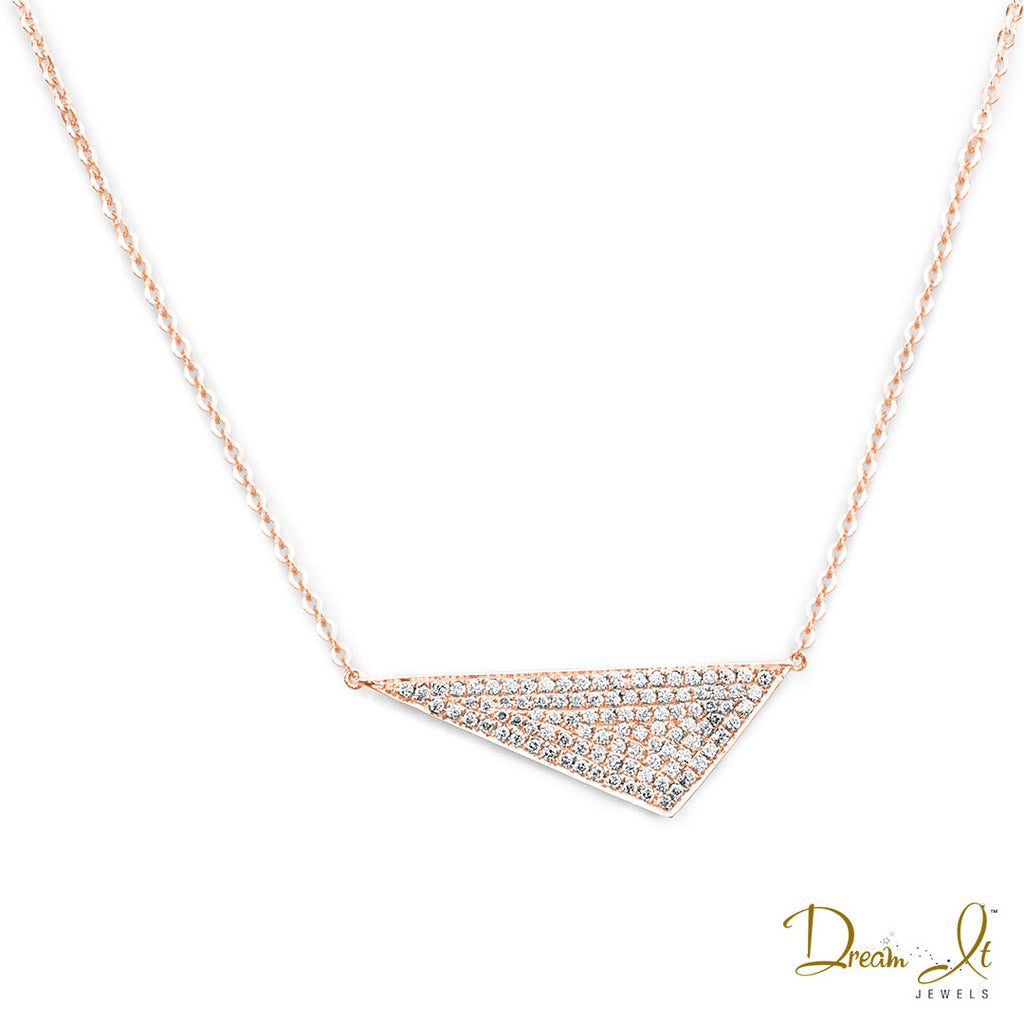 14 Karat Rose Gold and Diamond (0.33ct) Necklace | Dream It Jewels 