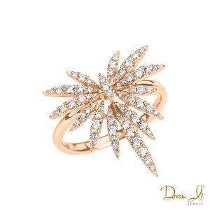 14 Karat Rose Gold and Diamond (0.41ct) Cocktail Ring | Dream It Jewels 
