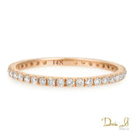 14 Karat Rose Gold and Diamond (0.47ct) Stackable Ring | Dream It Jewels