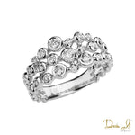 14 Karat White Gold and Bezel Set Diamond (0.36ct) Band | Dream It Jewels 