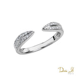 14 Karat White Gold and Diamond (0.19ct) Stackable Ring Design | Dream It Jewels 
