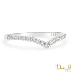 14 Karat White Gold and Diamond (0.23ct) Stackable Pave Set Ring | Dream It Jewels