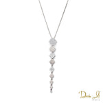 14 Karat White Gold and Diamond (0.24ct) Pendant | Dream It Jewels