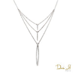 14 Karat White Gold and Diamond (0.37ct) Necklace | Dream It Jewels 