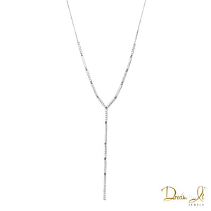 14 Karat White Gold and Diamond (0.80ct) Necklace | Dream It Jewels 