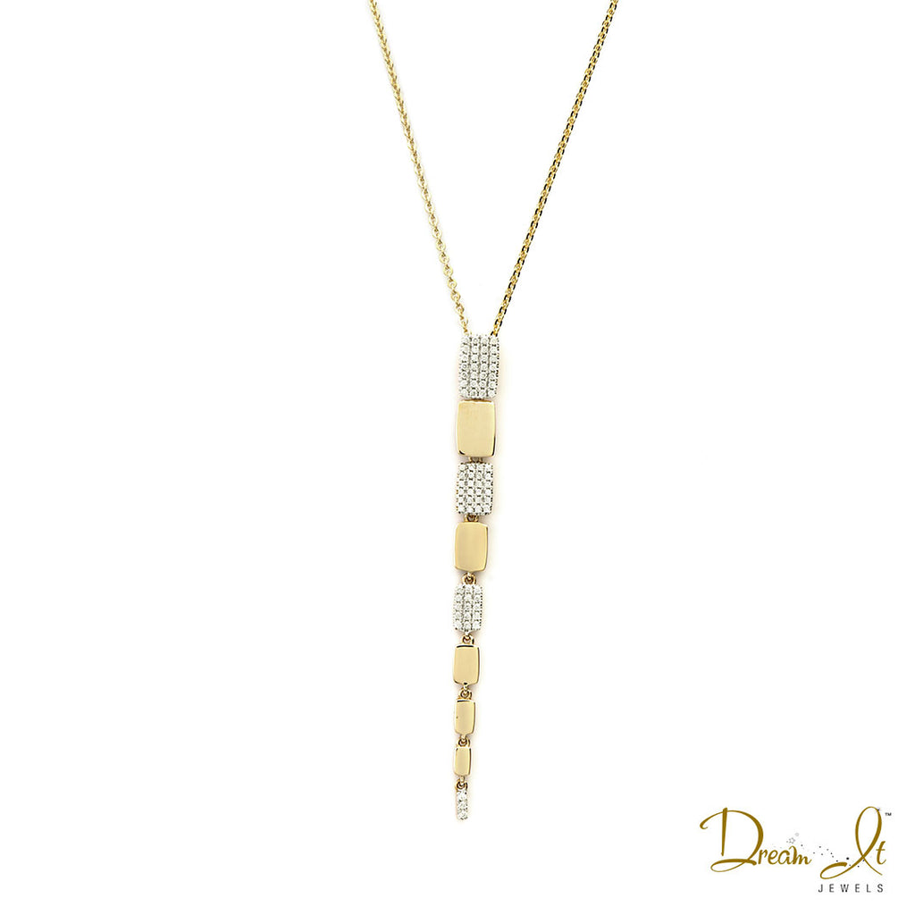 14 Karat Yellow Gold and Diamond (0.21ct) Pendant | Dream It Jewels