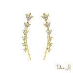 14 Karat Yellow Gold and Diamond (0.24ct) Earrings | Dream It Jewels