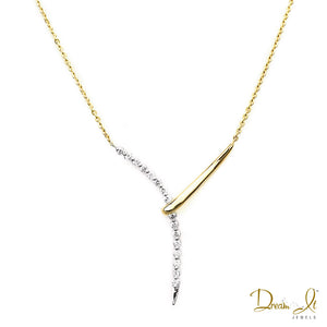 14 Karat Yellow Gold and Diamond (0.29ct) Necklace | Dream It Jewels 