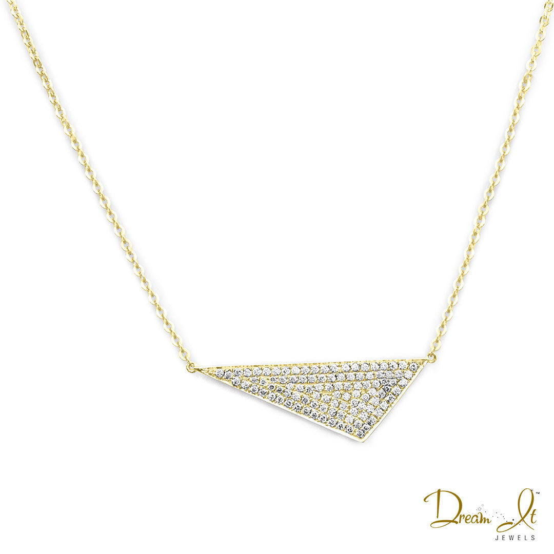 14 Karat Yellow Gold and Diamond (0.33ct) Necklace | Dream It Jewels 