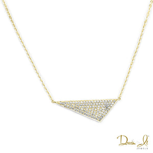 14 Karat Yellow Gold and Diamond (0.33ct) Necklace | Dream It Jewels 