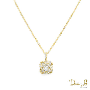 14 Karat Yellow Gold and Diamond (0.36ct) Pendant | Dream It Jewels 