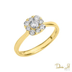 14 Karat Yellow Gold and Diamond (0.53ct) Promise Ring | Dream It Jewels 