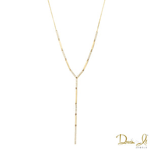 14 Karat Yellow Gold and Diamond (0.80ct) Necklace | Dream It Jewels 