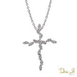 18 Karat Gold and Diamond (0.40ct) Custom Design Cross Pendant | Dream It Jewels 
