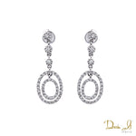 18 Karat Gold and Diamond (0.60ct) Custom Design Dangling Earrings | Dream It Jewels 
