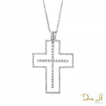 18 Karat Gold and Diamond (1.10ct) Custom Design 2 in 1 Cross Pendant | Dream It Jewels 