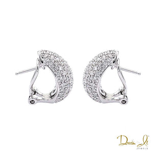 18 Karat Gold and Diamond (2.00ct) Custom Design Earrings | Dream It Jewels