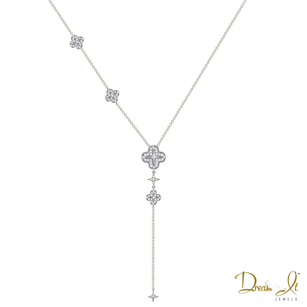 Gold Black Layered Clover Necklace Set | Rain Jewelry