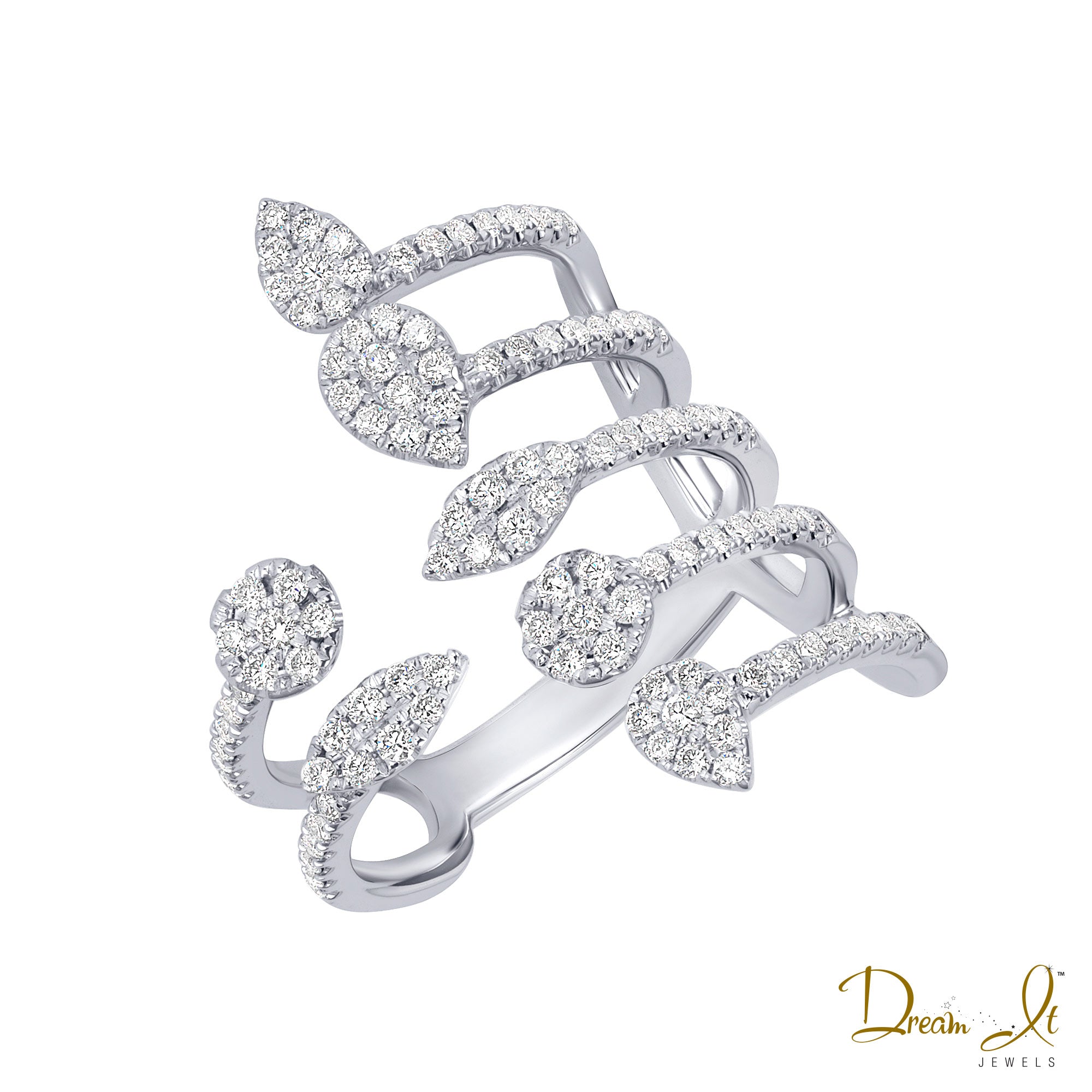 14 Karat Gold and Diamond(0.60ct) Fashion Ring