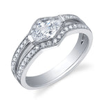 18 Karat Gold and Diamond (0.81ct total) Engagement Ring