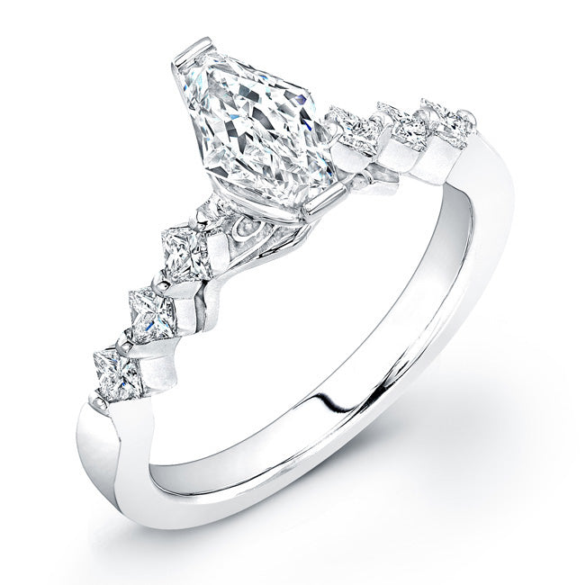 18 Karat Gold and Diamond (1.22ct total) Engagement Ring