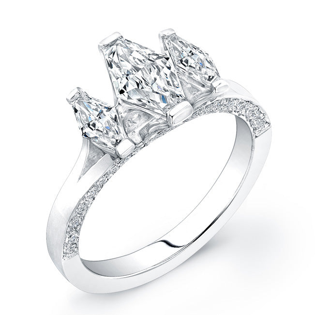 18 Karat Gold and Diamond (1.56ct total) Engagement Ring