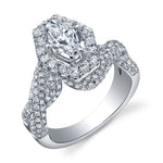 18 Karat Gold and Diamond (1.99ct total) Engagement Ring